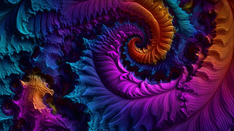 Colorful spiral pattern creates vibrant design for digital art Free Premium Stock Image - stock photo