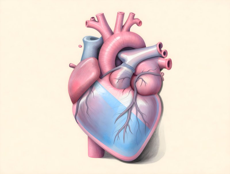 Details of a heart structure shown in an art piece Free Premium Stock Image - stock photo