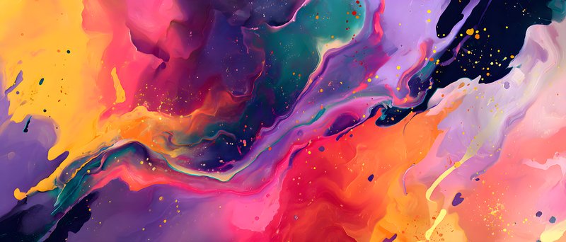 Colorful abstract swirl blends in bright shades Free Premium Stock Photo - stock photo
