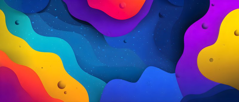 Colorful abstract pattern with waves and shapes in the background Free Premium Stock Image - stock photo