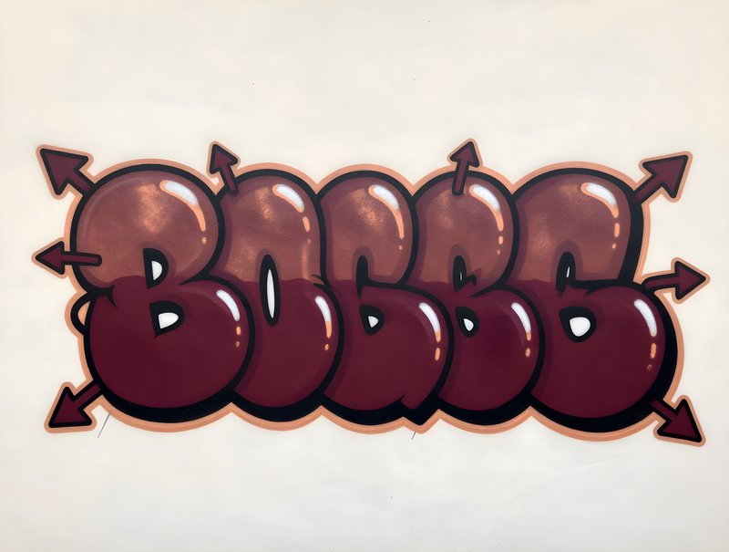 Bold graffiti art showcases colorful letters in urban space Free Premium Stock Image - stock photo