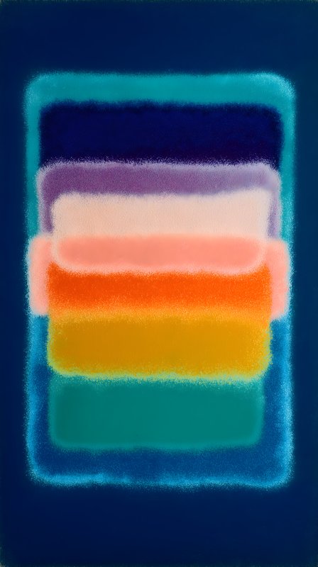 Colorful layers of the abstract pattern on a blue background Free Premium Stock Photo - stock photo