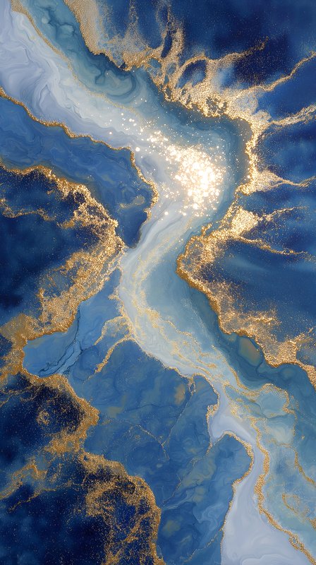 Artistic blend of blue and gold colors in abstract design Free Premium Stock Image - stock photo