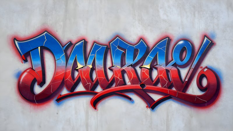 Colorful graffiti art on a city wall in daytime Free Premium Stock Photo - stock photo