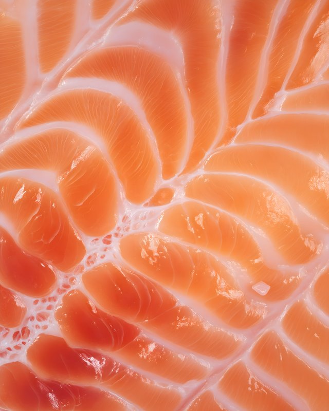 Fresh salmon fillet showing detail of texture and color Free Premium Stock Image - stock photo