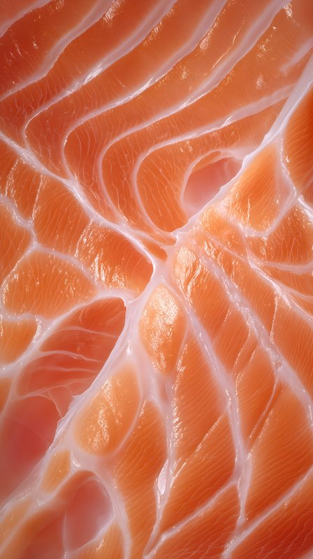 Close-up view of salmon fillet with visible texture Free Premium Stock Image - stock photo