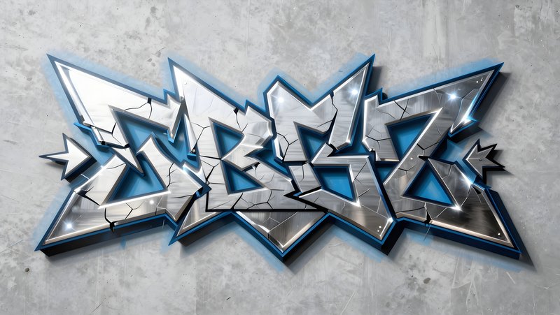 Urban graffiti art on a concrete wall in daylight Free Premium Stock Image - stock photo