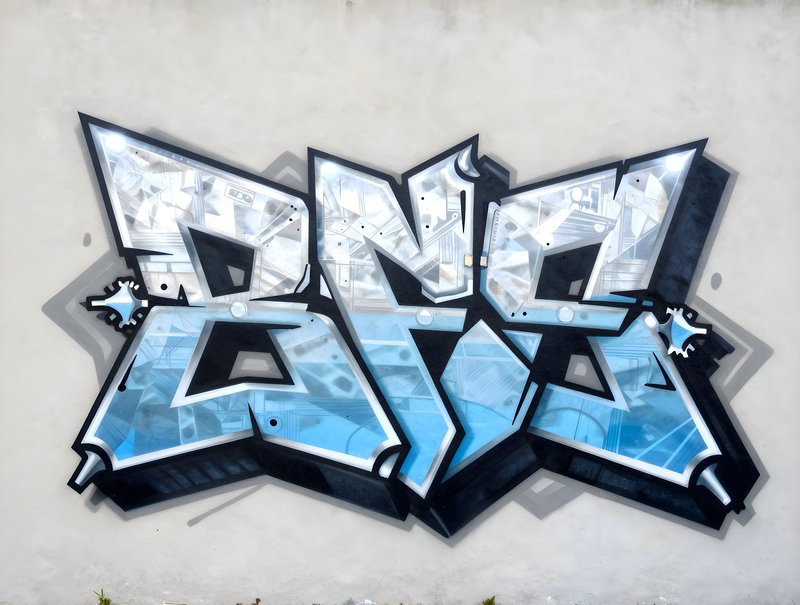 Graffiti art on a wall in an urban area during daylight Free Premium Stock Photo - stock photo