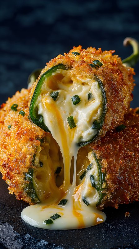 Crunchy jalapeno poppers filled with melted cheese and herbs Free Premium Stock Photo - stock photo