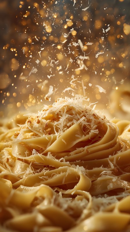 Pasta with cheese in motion during dinner preparation Free Premium Stock Photo - stock photo