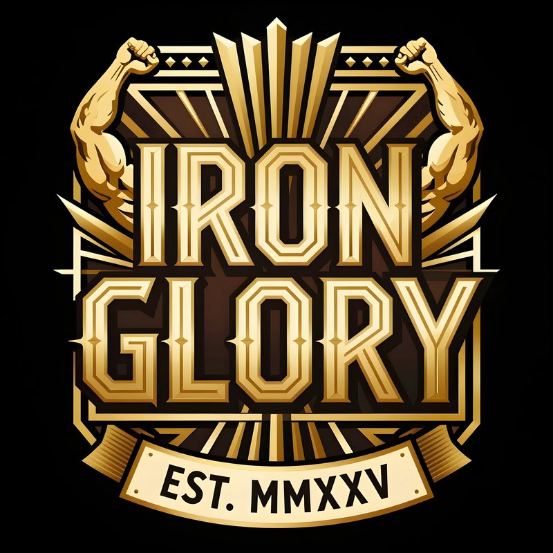 Iron Glory logo design created in 2015 Free Premium Stock Photo - stock photo