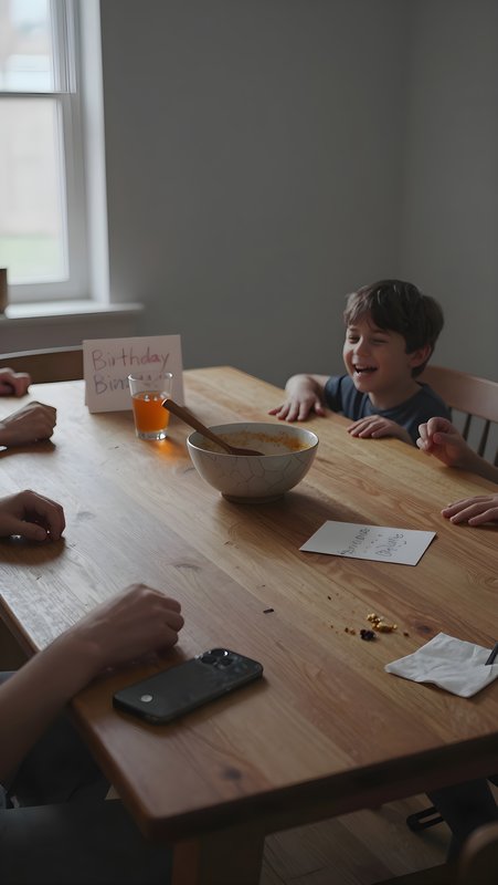 Child celebrates birthday with family at home gathering Free Premium Stock Image - stock photo