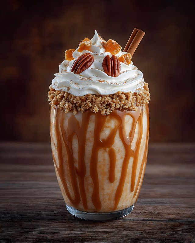 Delicious drink topped with cream and nuts in a glass Free Premium Stock Photo - stock photo