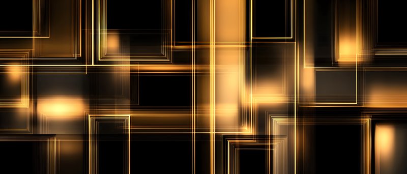 Patterns of light and shadow in black and gold colors Free Premium Stock Image - stock photo