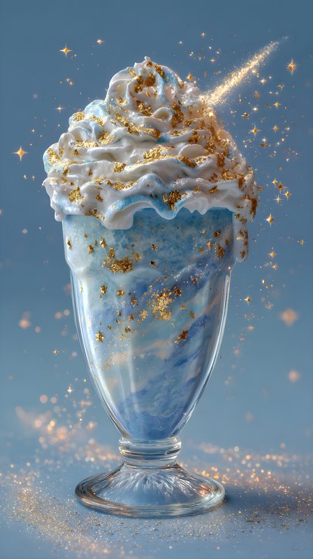 A dessert sits in a clear glass Free Premium Stock Image - stock photo