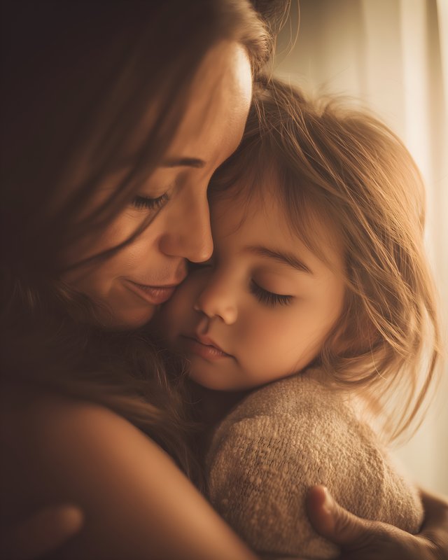 Mother and child share a moment of love and warmth together Free Premium Stock Image - stock photo