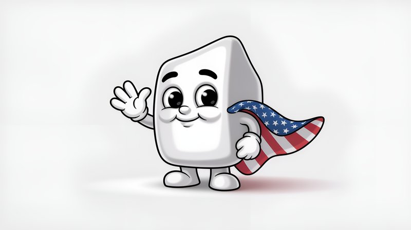 Superhero character in a cartoon style waving hello Premium Stock Image - stock photo