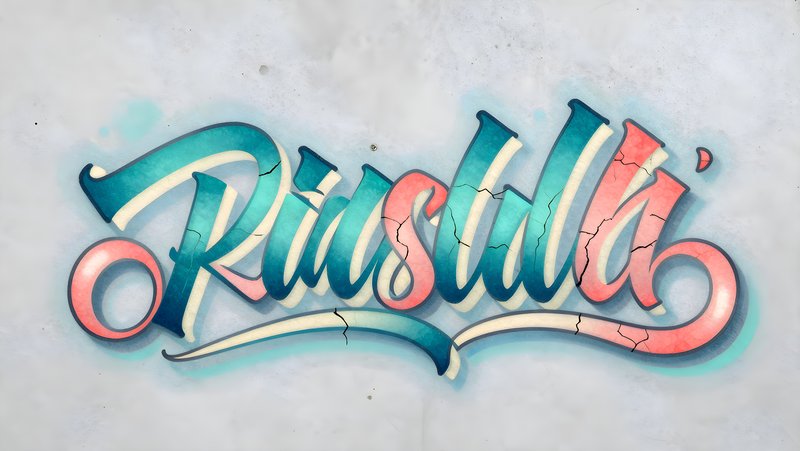 Colorful graffiti art on a city wall in daylight hours Premium Stock Image - stock photo