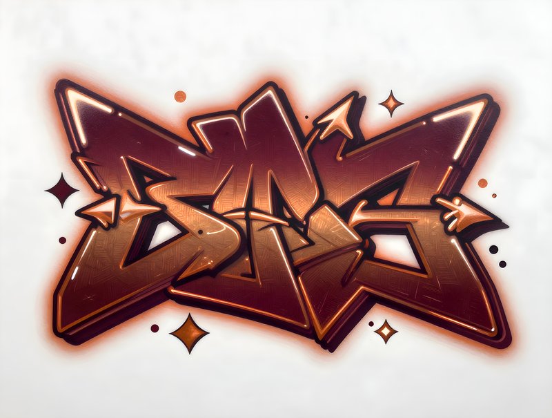 Graffiti art on a wall in an urban area showing vibrant design Premium Stock Image - stock photo