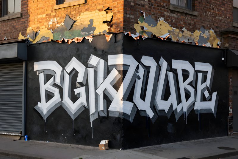 Urban street art on a building corner in a city Premium Stock Photo - stock photo