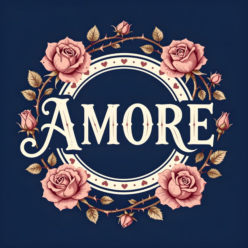 Roses and hearts design with love theme in dark background Premium Stock Image - stock photo