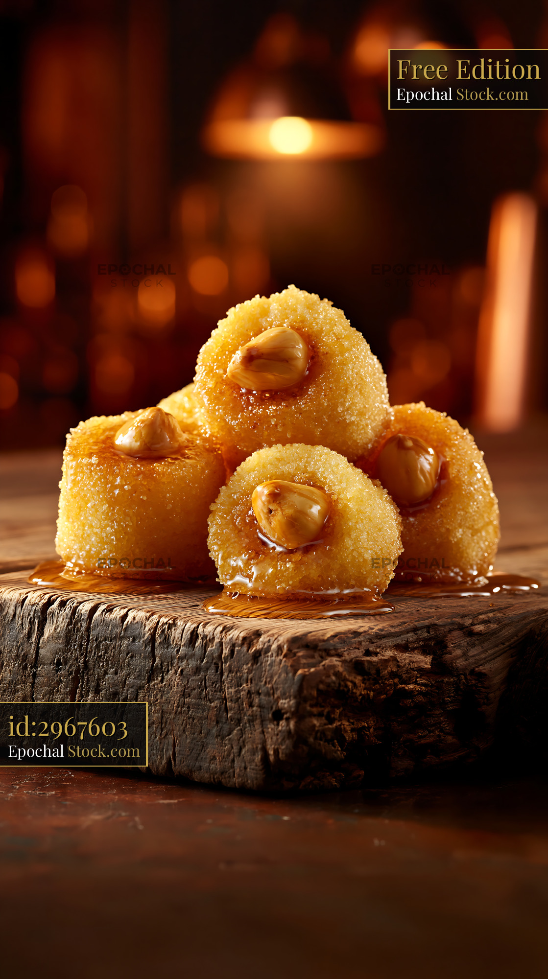 Traditional sekerpare hazelnut biscuits soaked in sweet syrup - stock photo