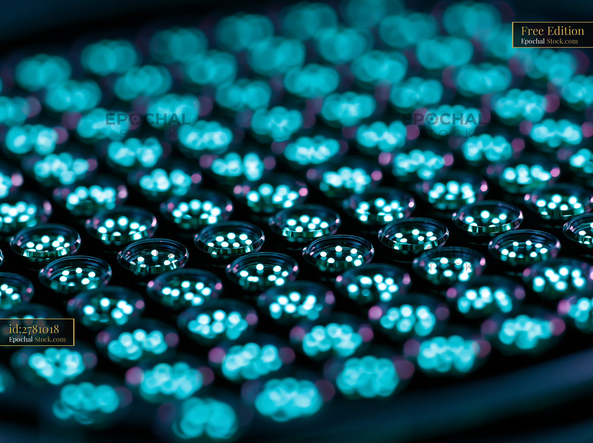 Microplate array for acceptor photobleaching fret analysis - stock photo