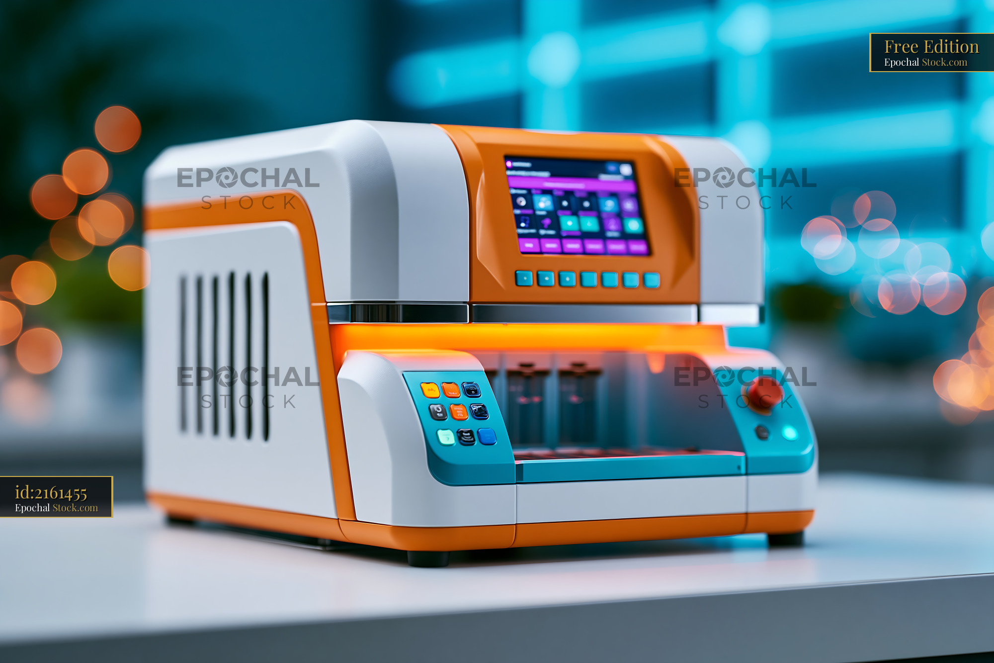 Automated laboratory instrument for molecular interaction stoichiometr - stock photo