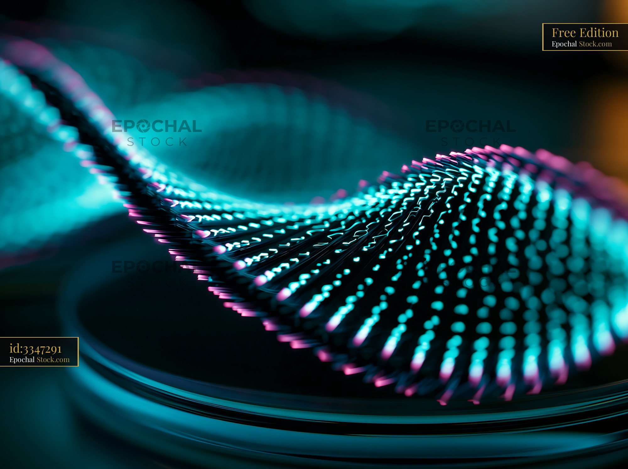 Abstract DNA helix visualization using structured illumination microsc - stock photo