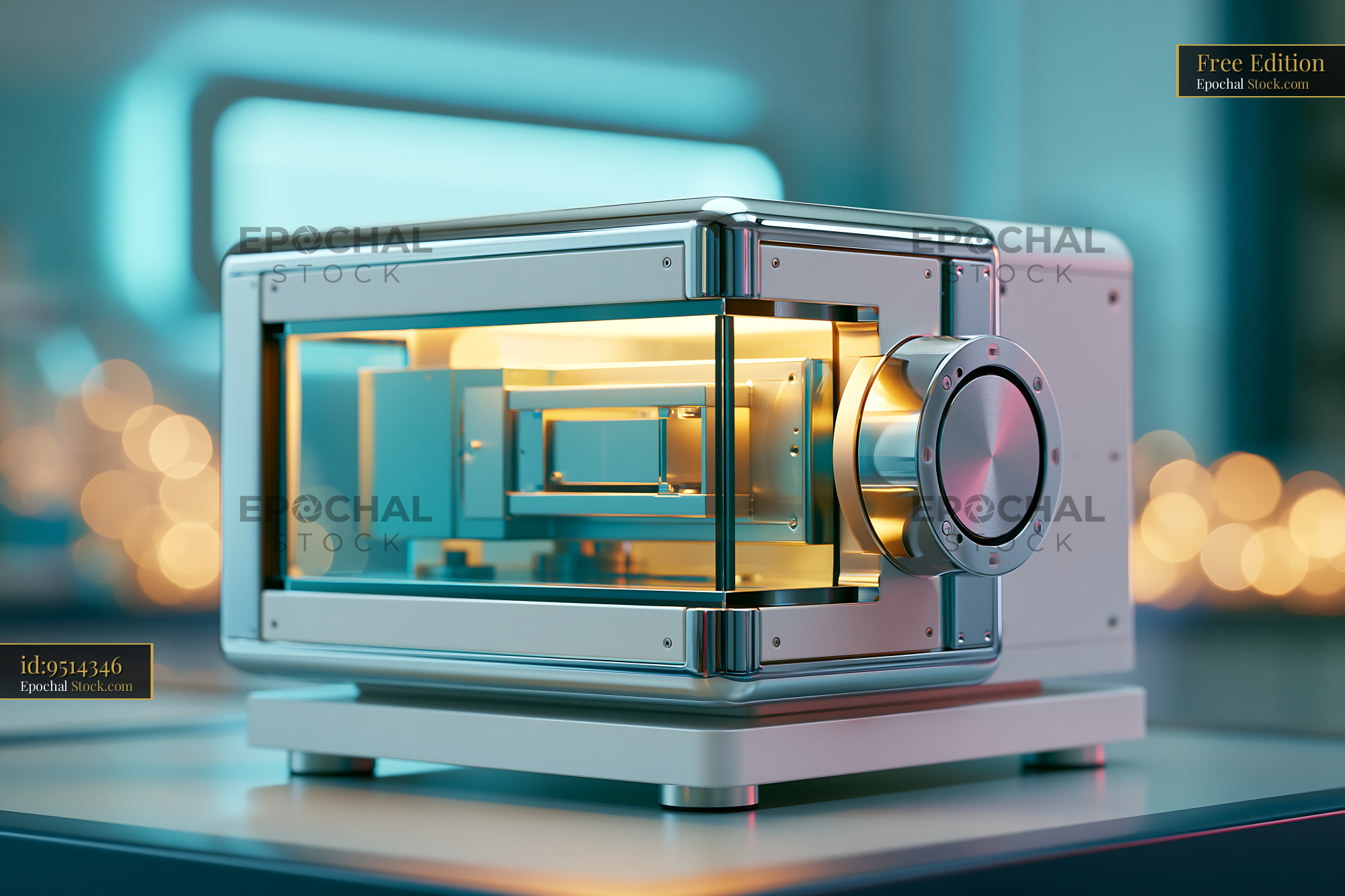 Modern size exclusion chromatography light scattering detector in a la - stock photo