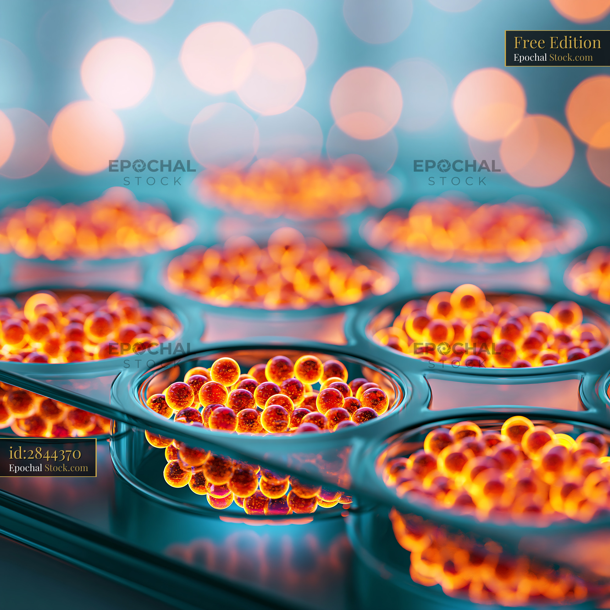 Scintillation proximity assay bead plate for high-throughput screening - stock photo