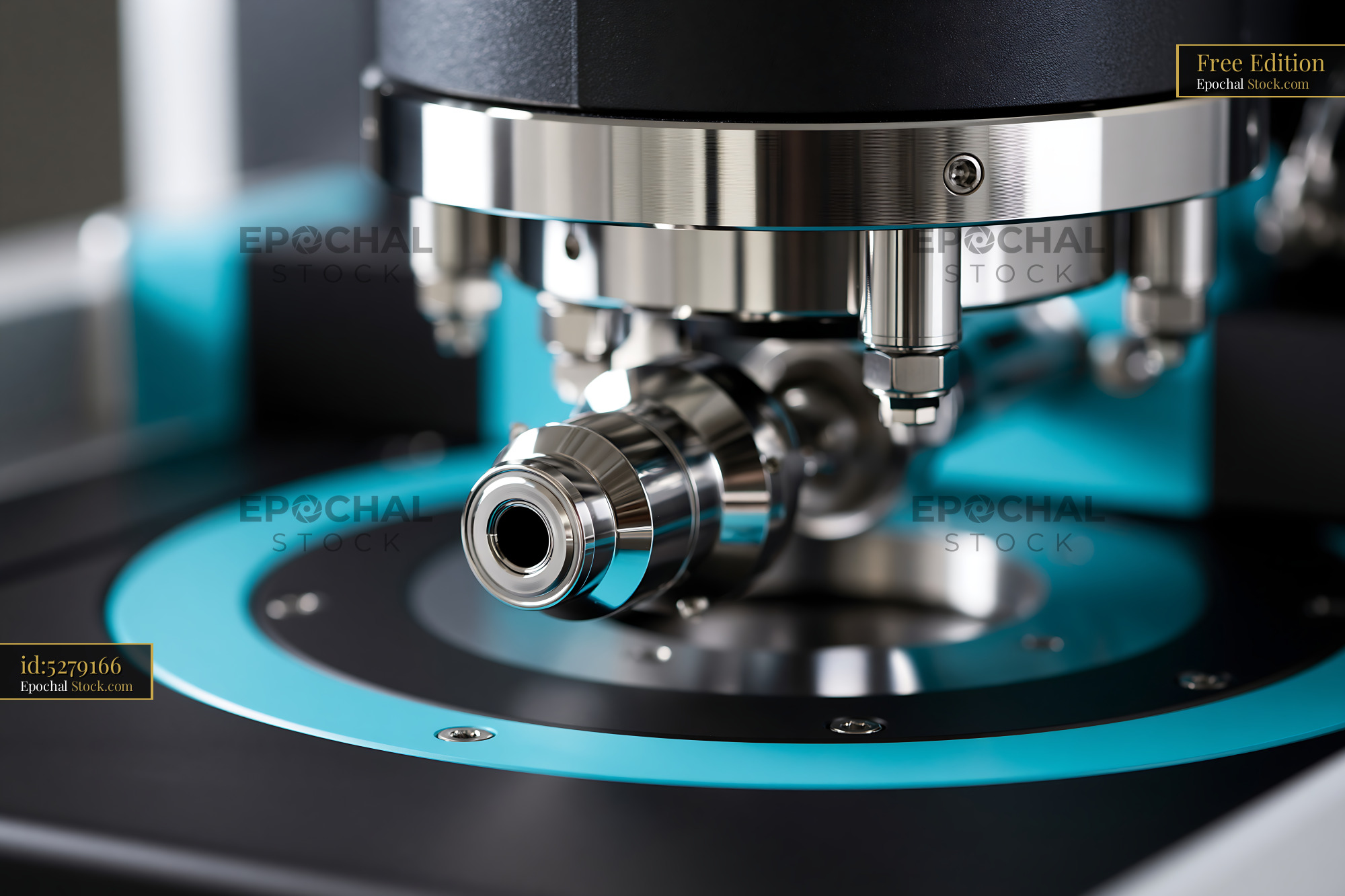 Mass cytometer for lanthanide metal isotope antibody labeling - stock photo