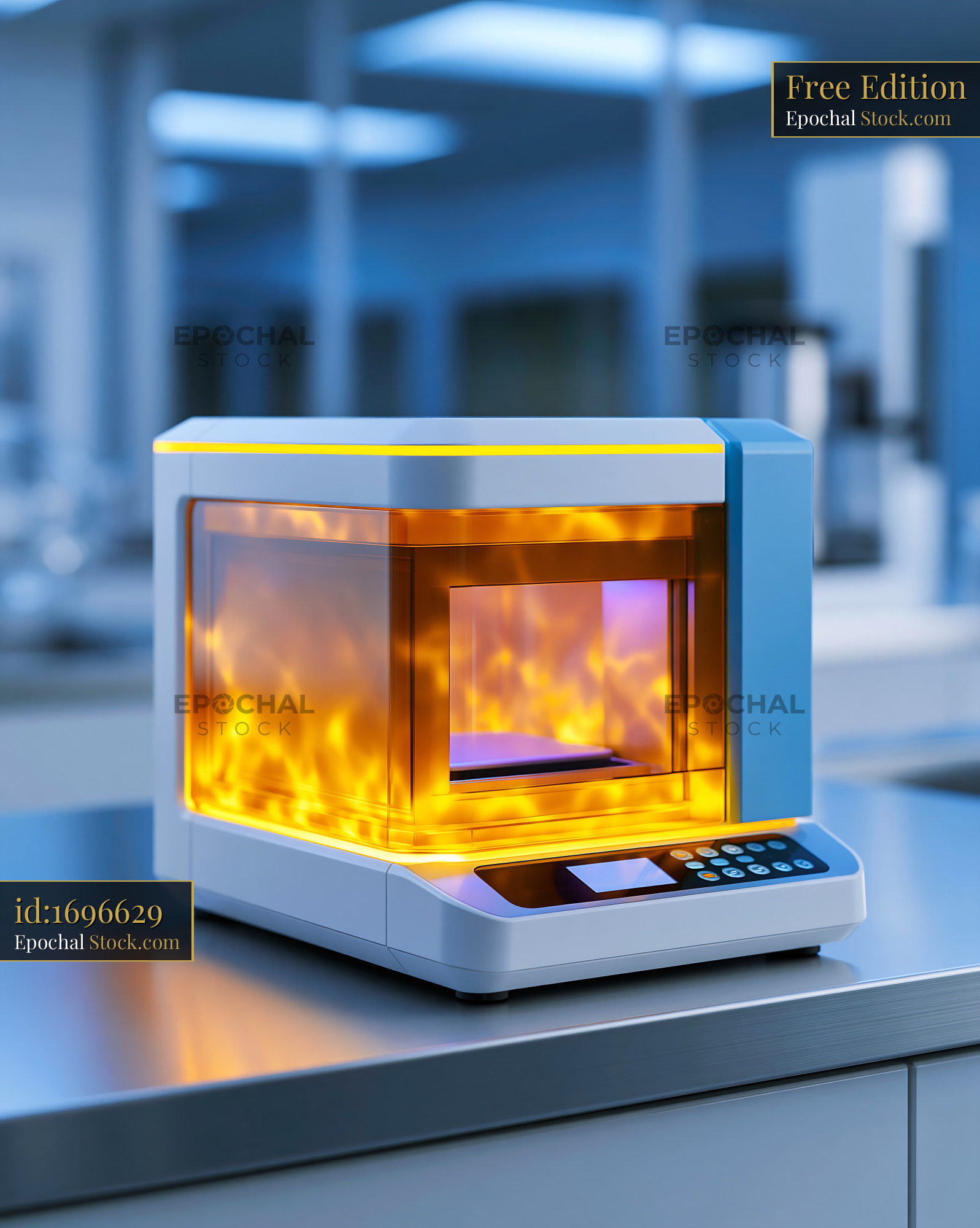 Scientific device for gold nanostar raman reporters dna detection - stock photo