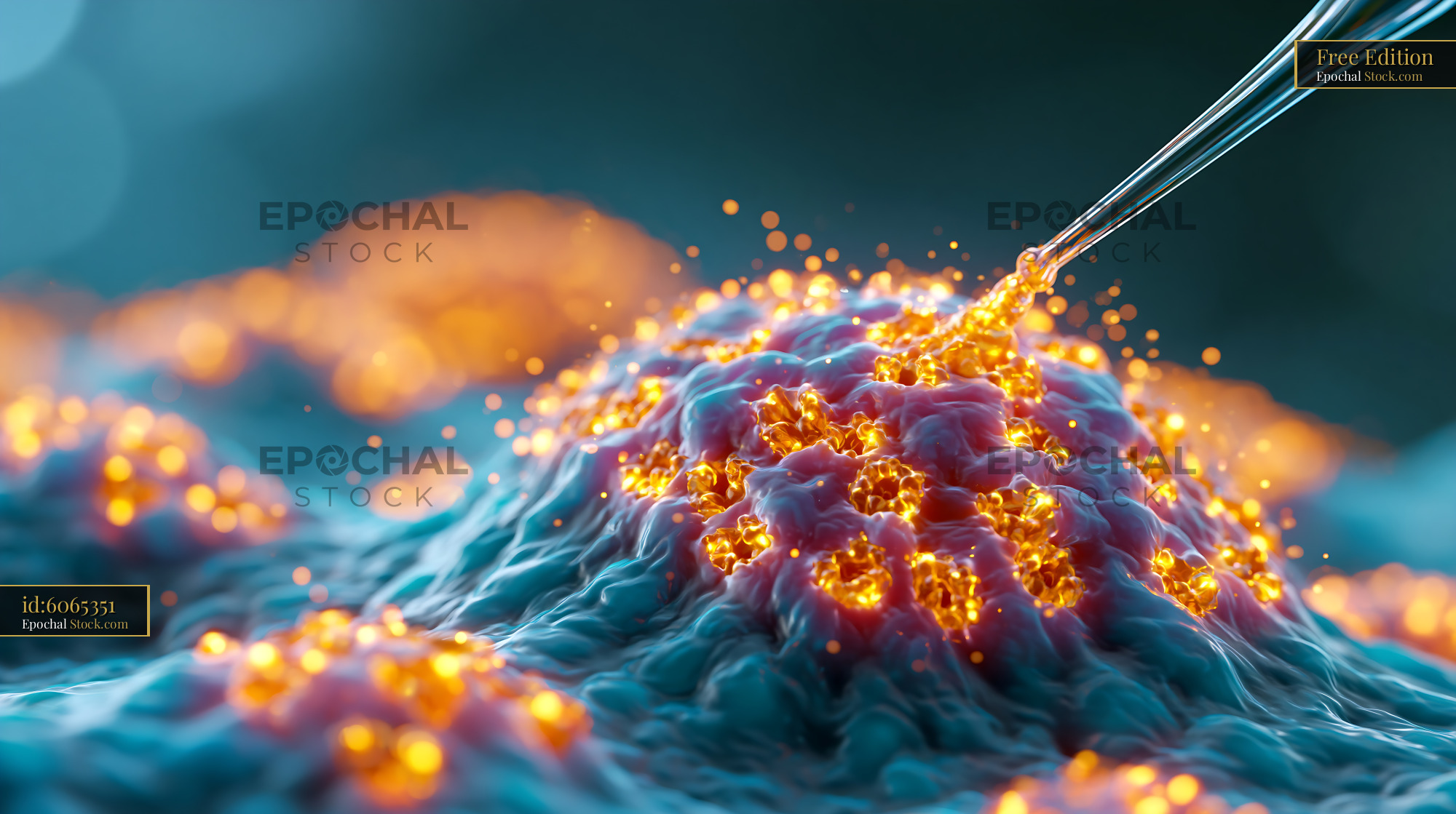 Perforated patch clamp recording on a biological cell membrane