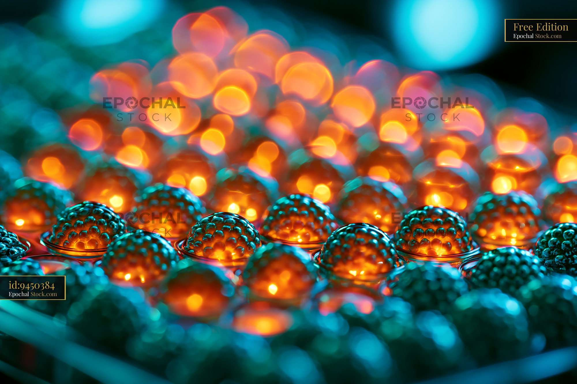 Scientific visualization of temperature dependent protein precipitatio - stock photo
