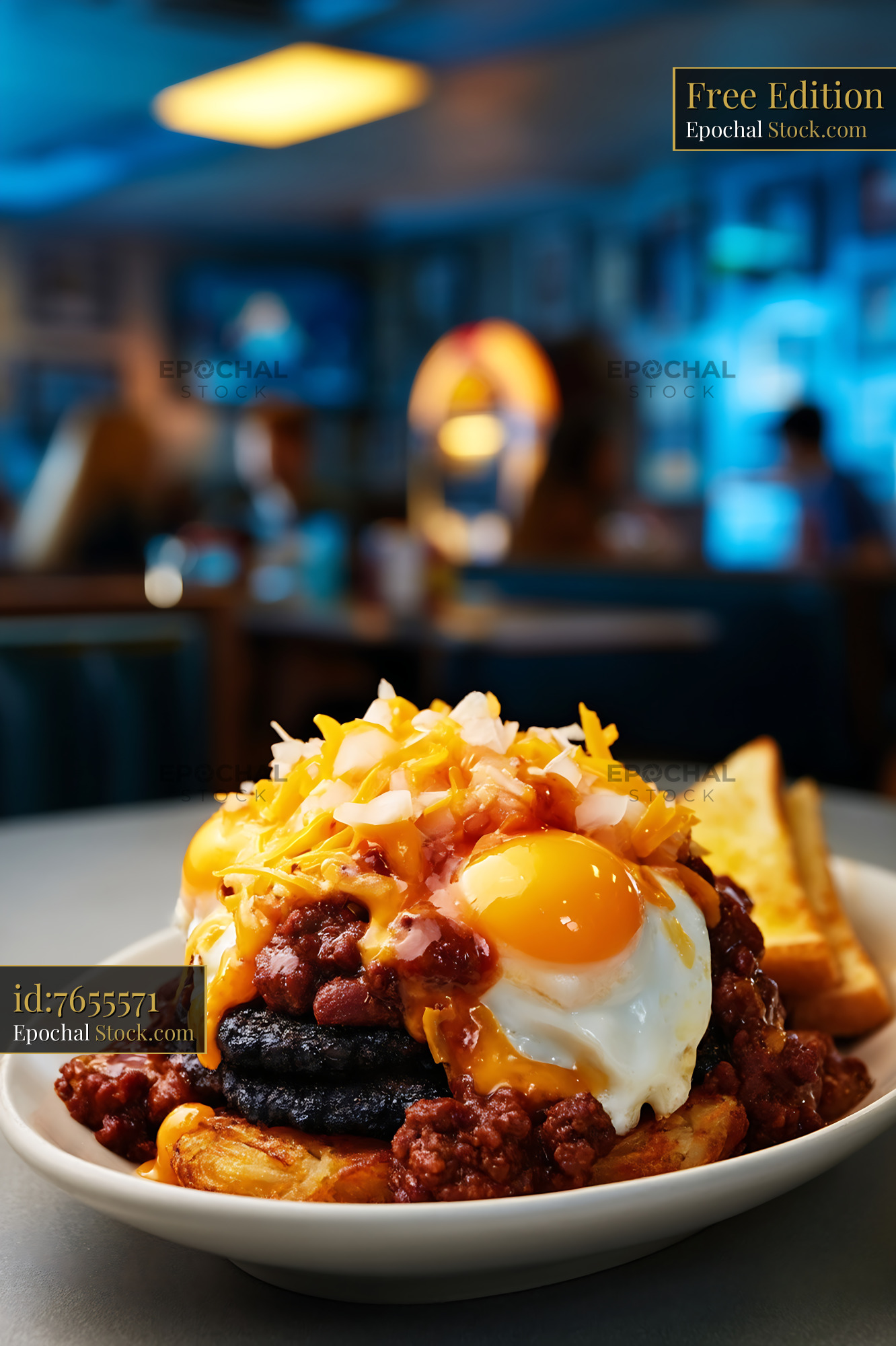 St. Louis Slinger with Crispy Hash Browns - stock photo