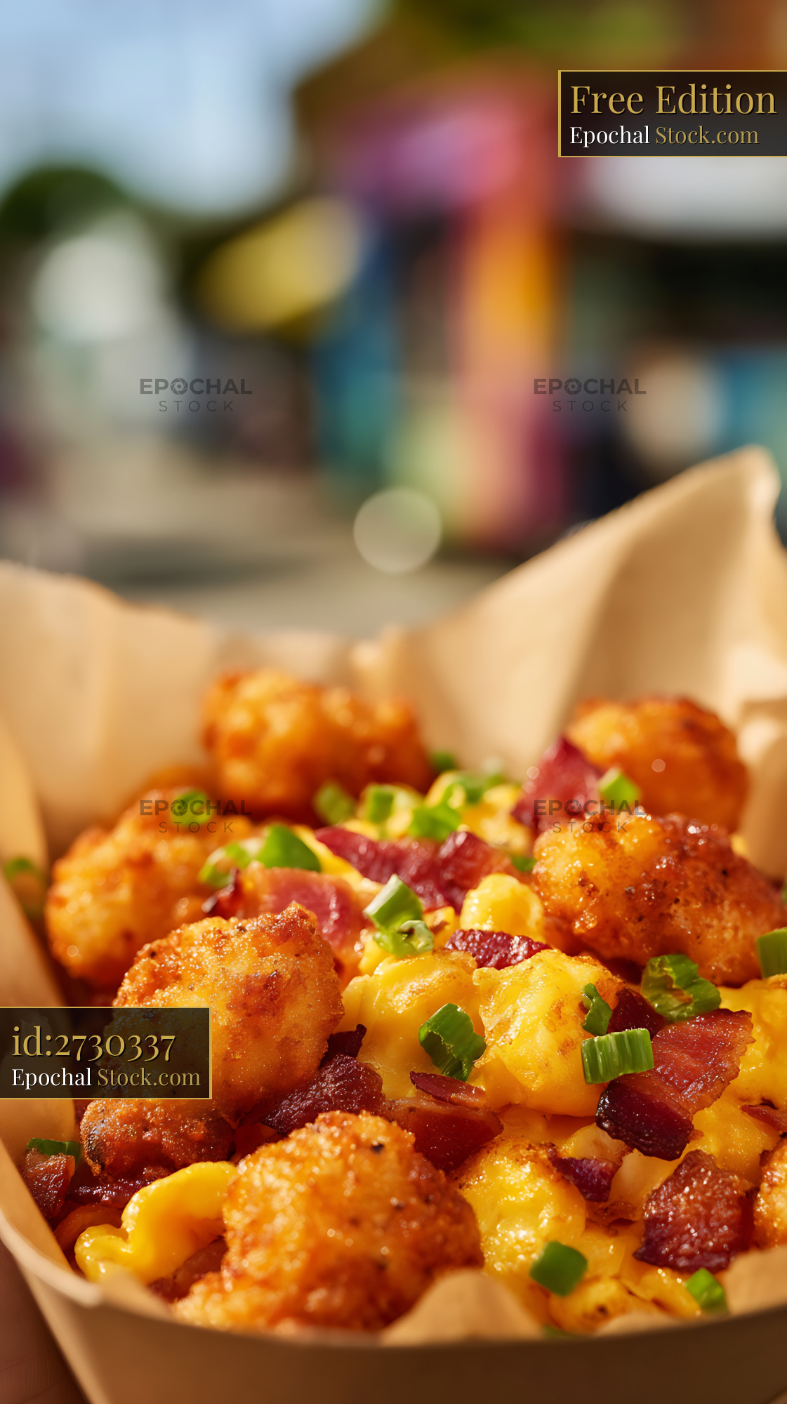 Crispy Fried Meatballs with Corn and Peppers - stock photo