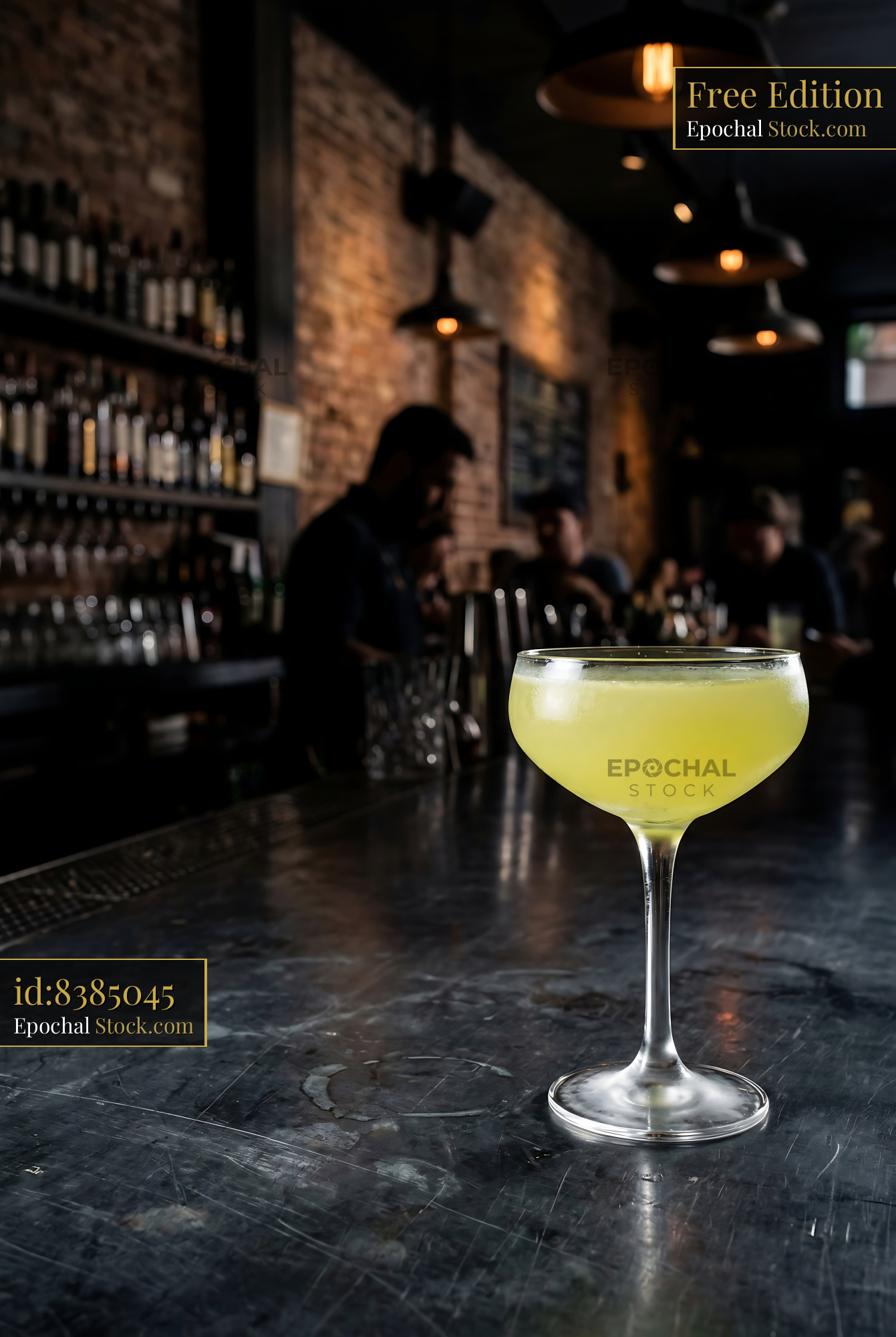 Final Ward Cocktail in Coupe Glass - stock photo