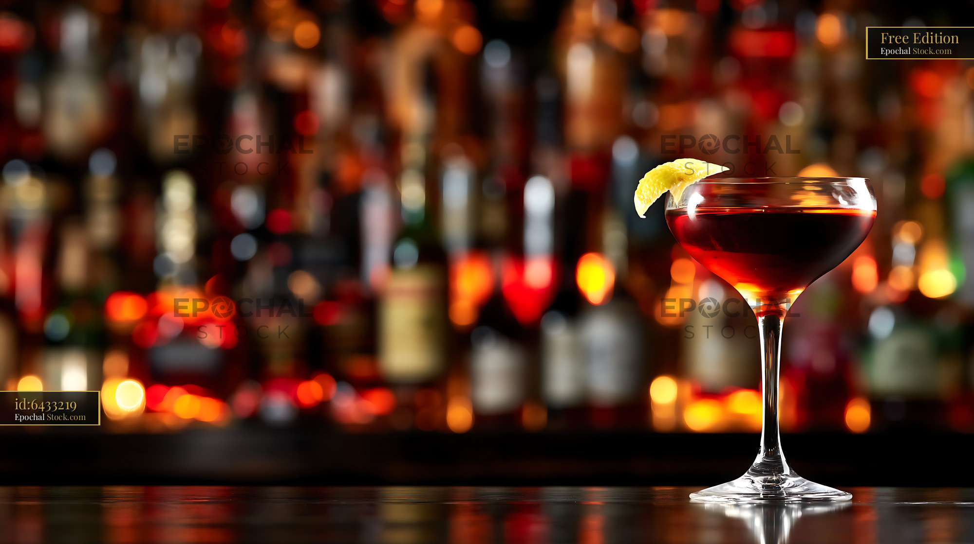 Bushwick Cocktail with Fresh Lime Garnish - stock photo