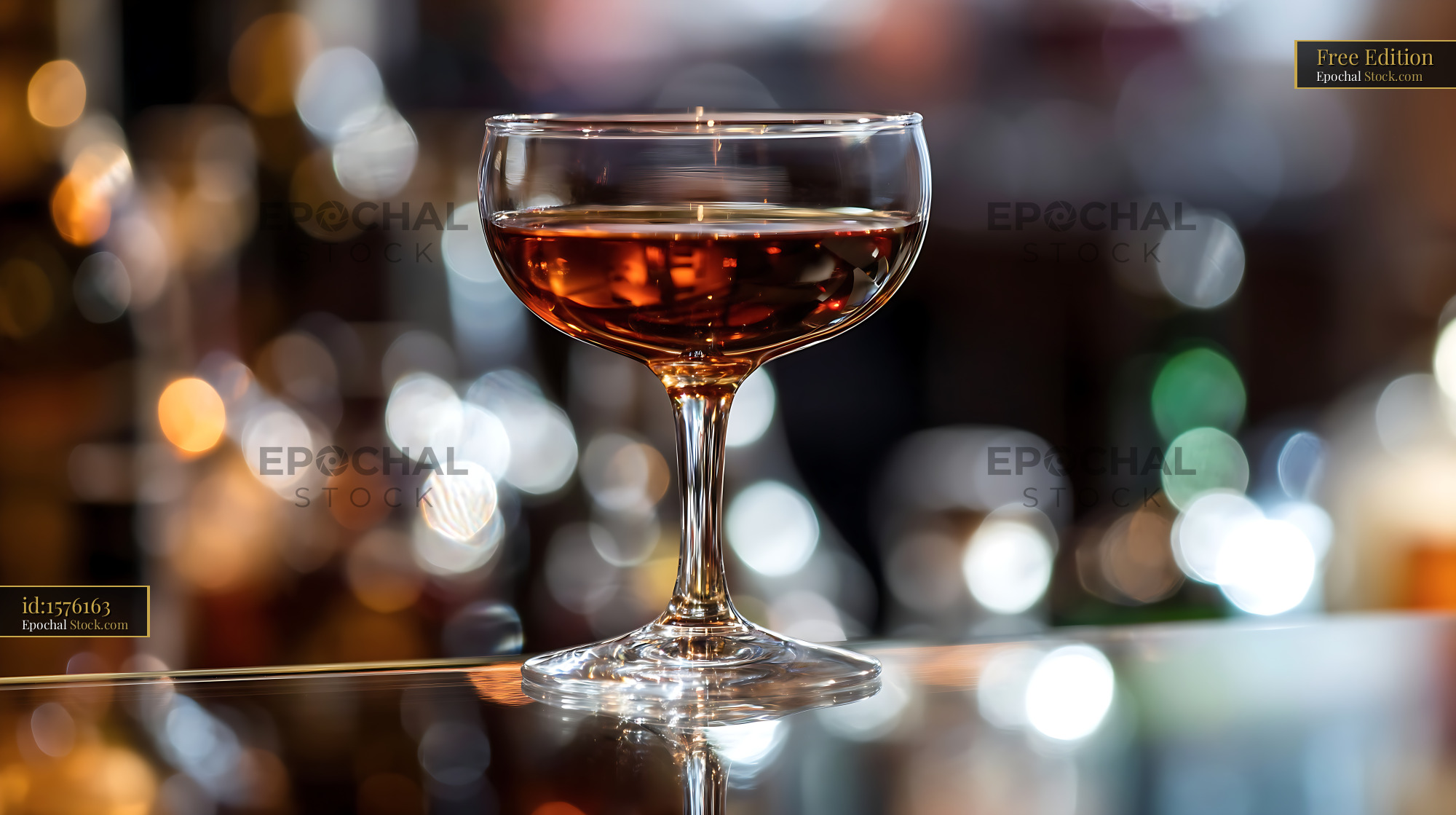 Bushwick Cocktail Served in Coupe Glass - stock photo