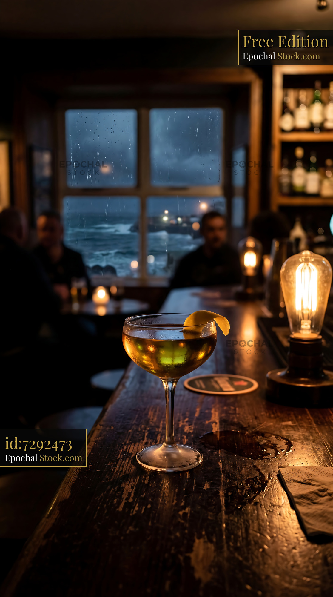 Tipperary Cocktail at Moody Evening Bar - stock photo