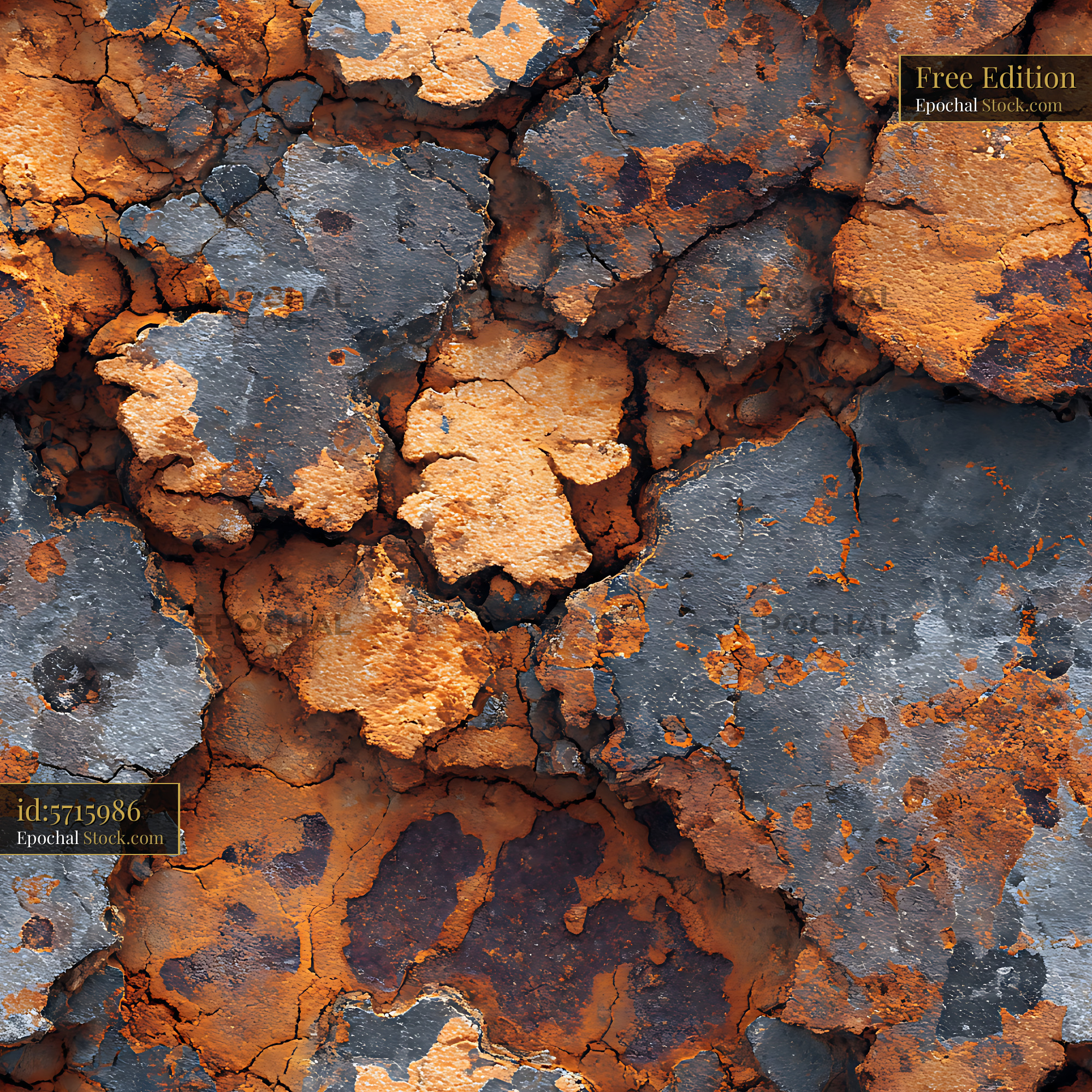 Industrial Rusted Corroded Metal Seamless Pattern - stock photo