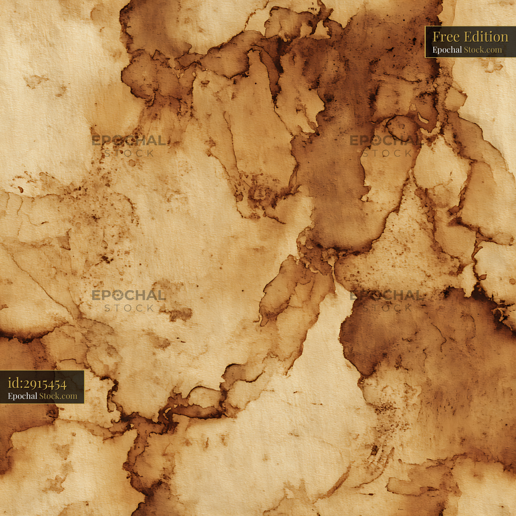 Antique Stained Parchment Texture Seamless Pattern - stock photo