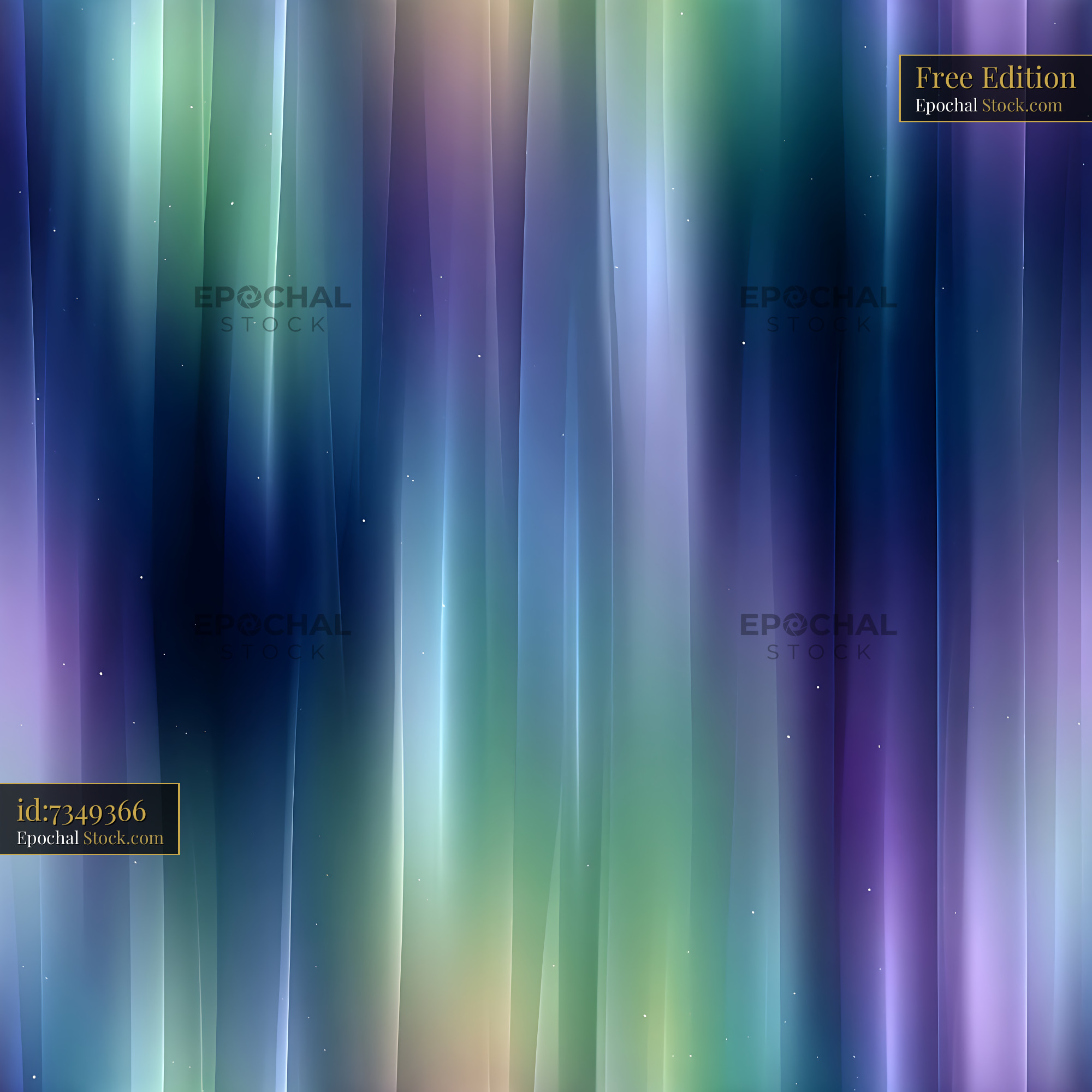 Ethereal Northern Lights Abstract Seamless Pattern - stock photo