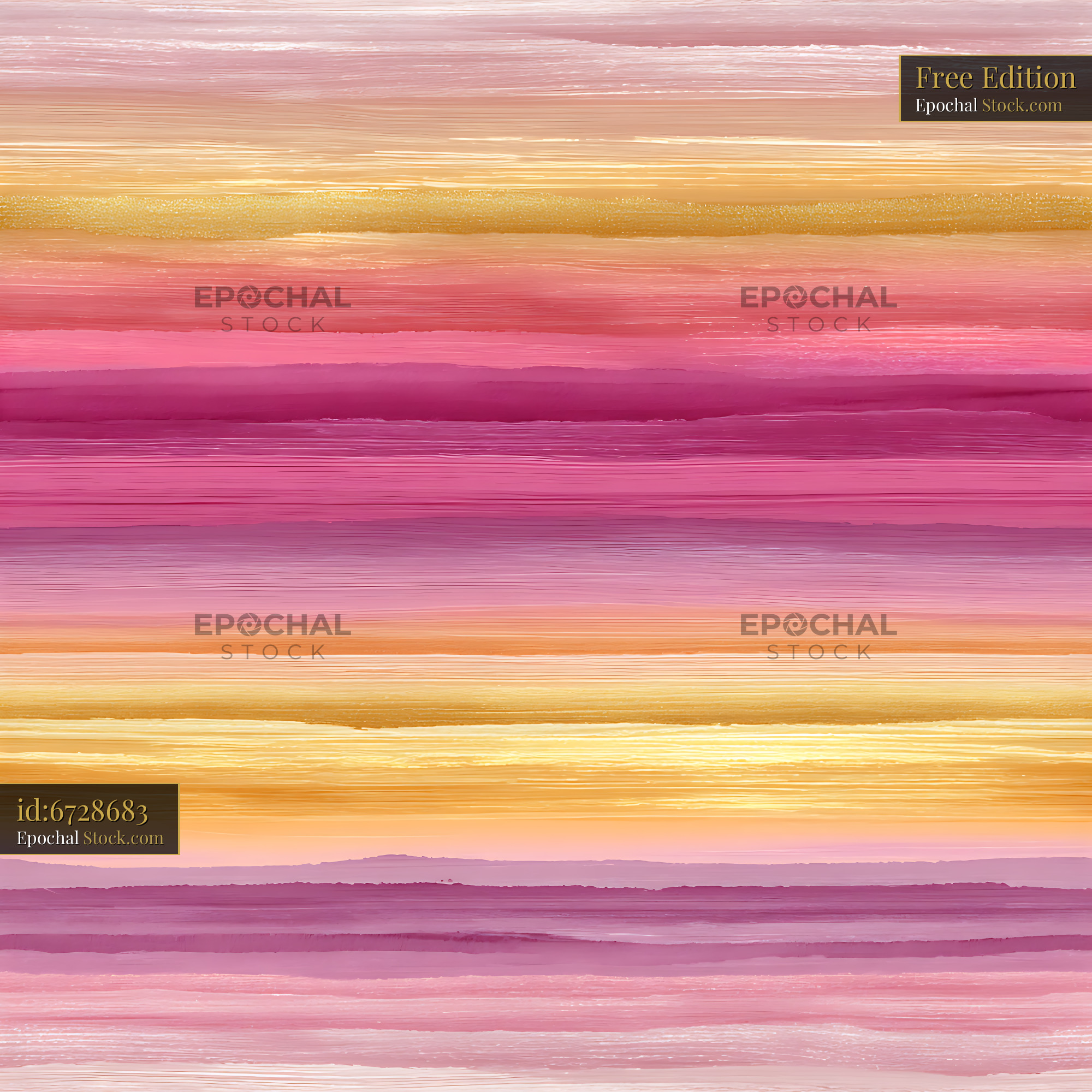 Pink and Gold Textured Stripe Seamless Pattern - stock photo