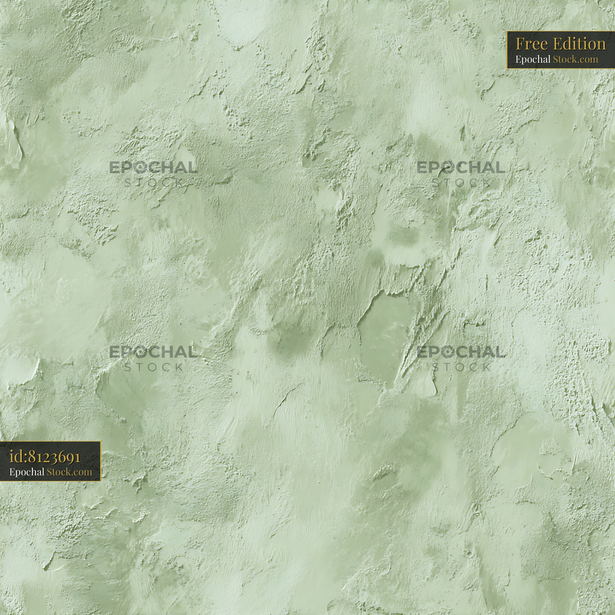 Sage Green Plaster Wall Texture Seamless Pattern - stock photo