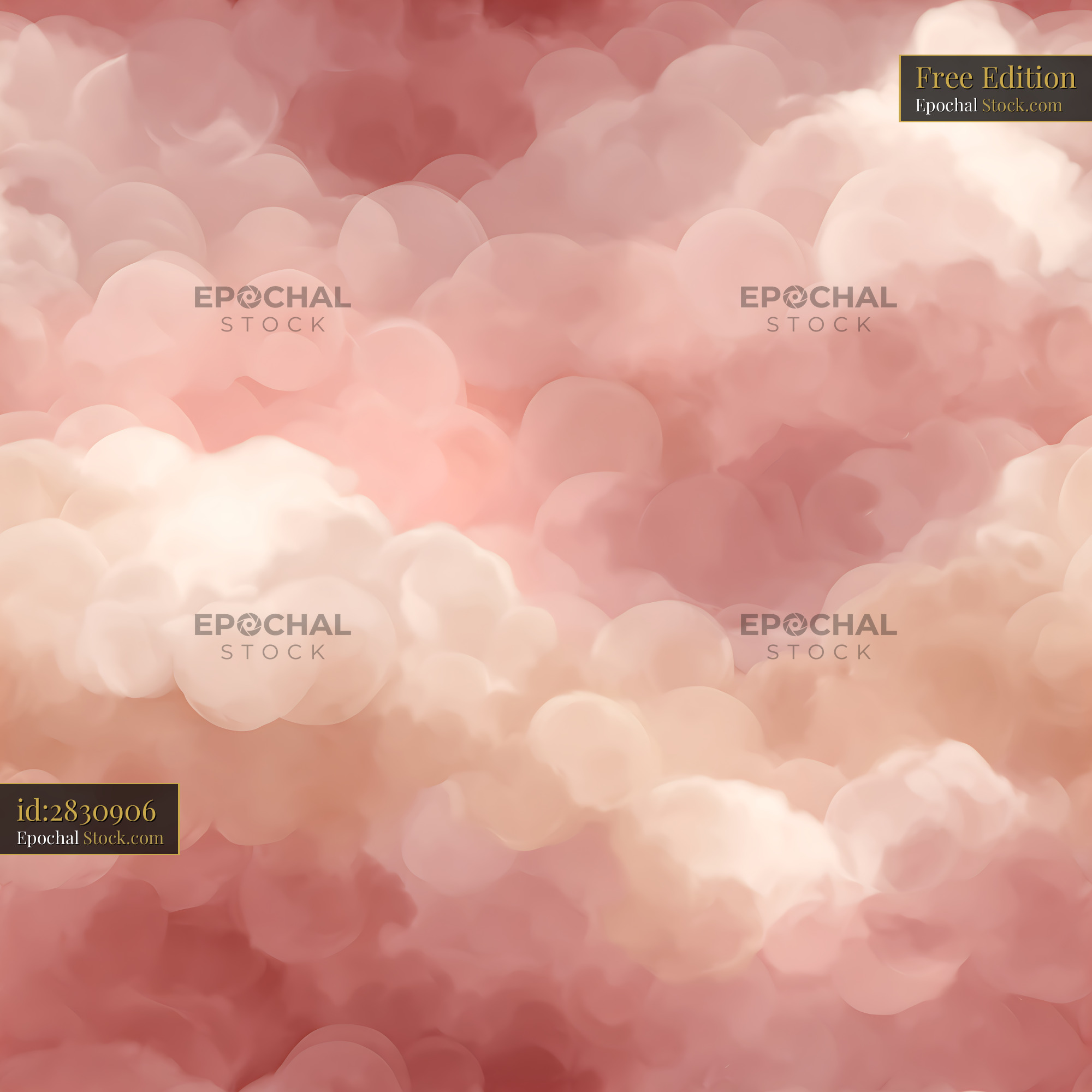 Dusty Rose Alcohol Ink Clouds Seamless Pattern - stock photo