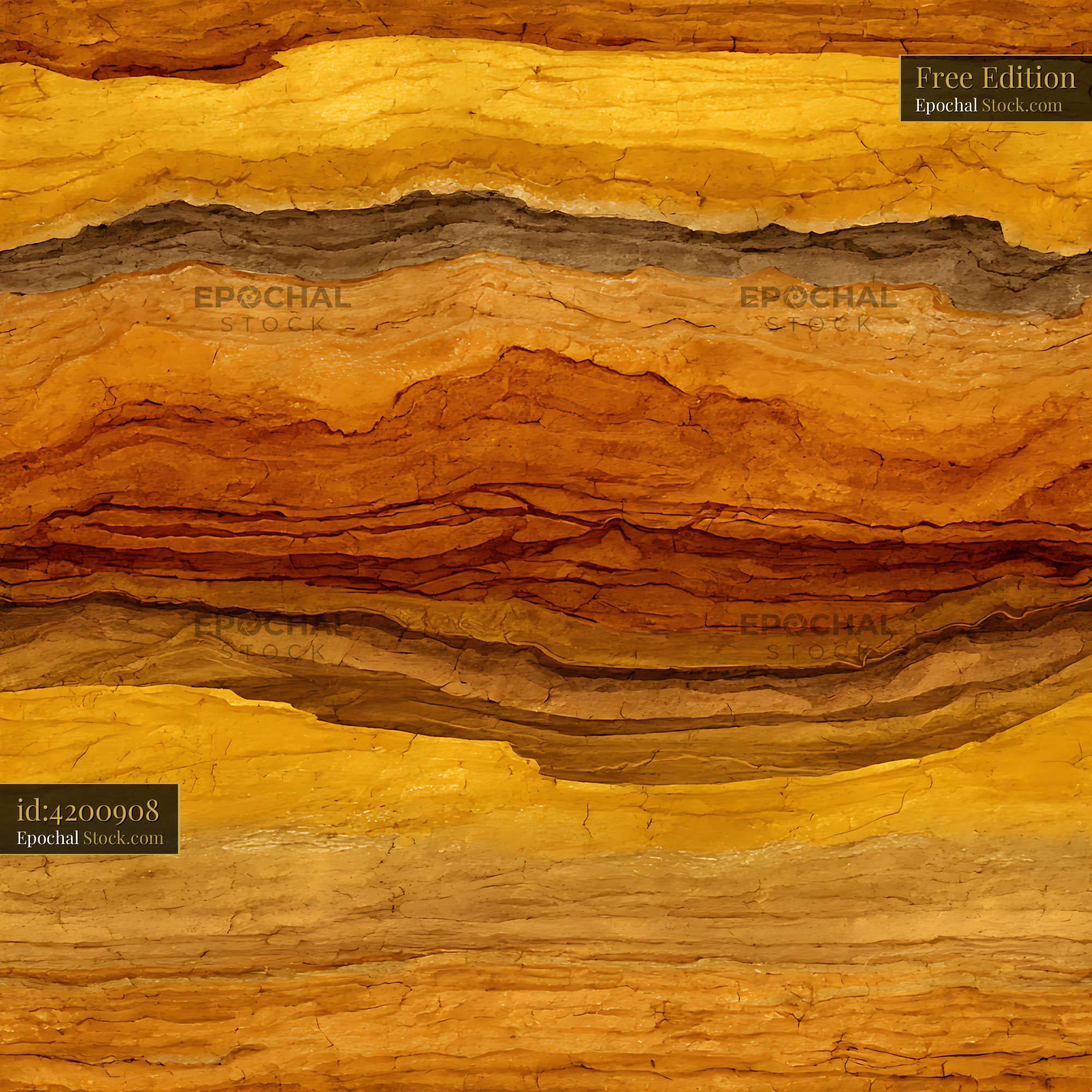 Earthy Sedimentary Rock Strata Seamless Pattern - stock photo
