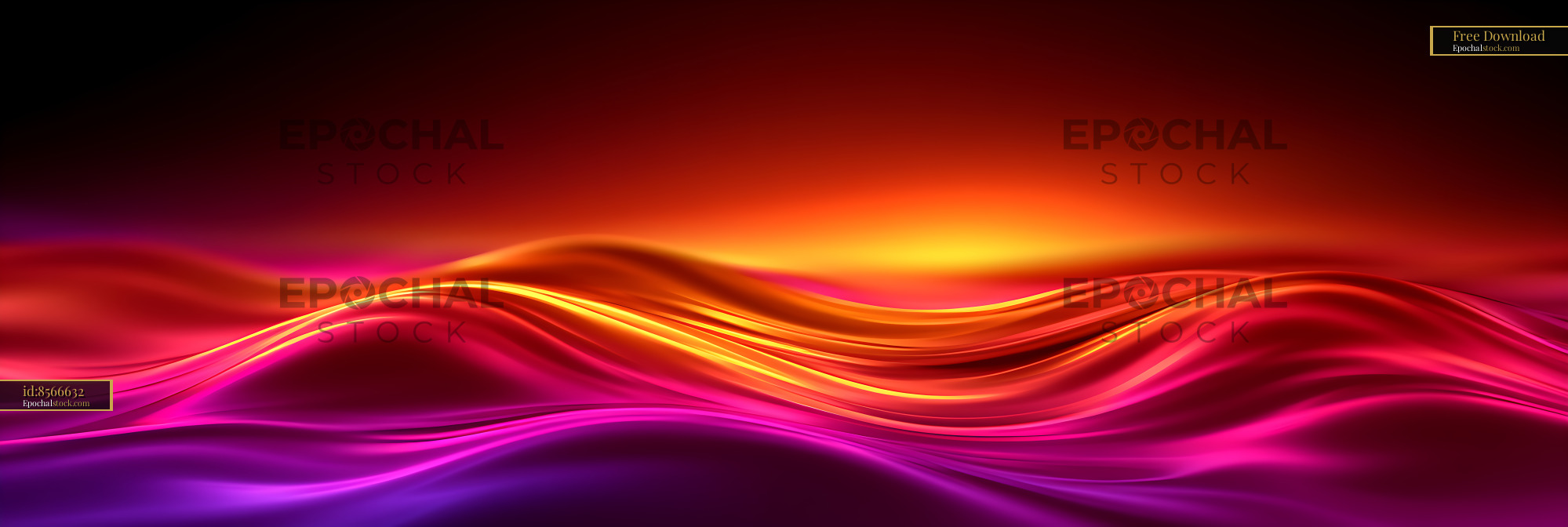 Watermarked full-resolution preview of Vibrant abstract flowing wave background
