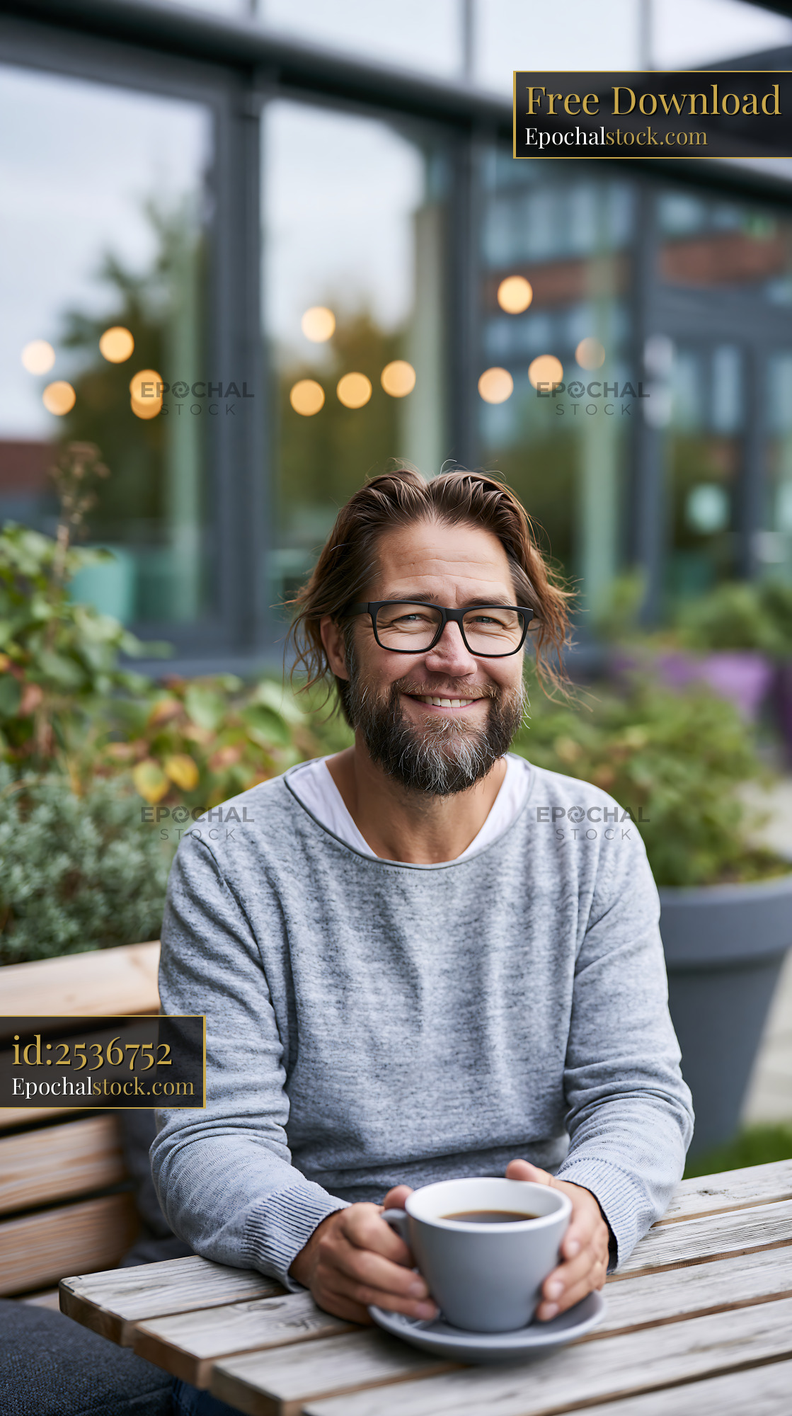 Deaf Teacher Using Sign Language While Relaxing at a Café - stock photo